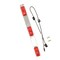 Truck-Lite Incandescent, Identification Bar, Rectangular, Red, 3 Lights, 6in. Centers, Silver, 12V, Kit 15741R3 - alternate 5
